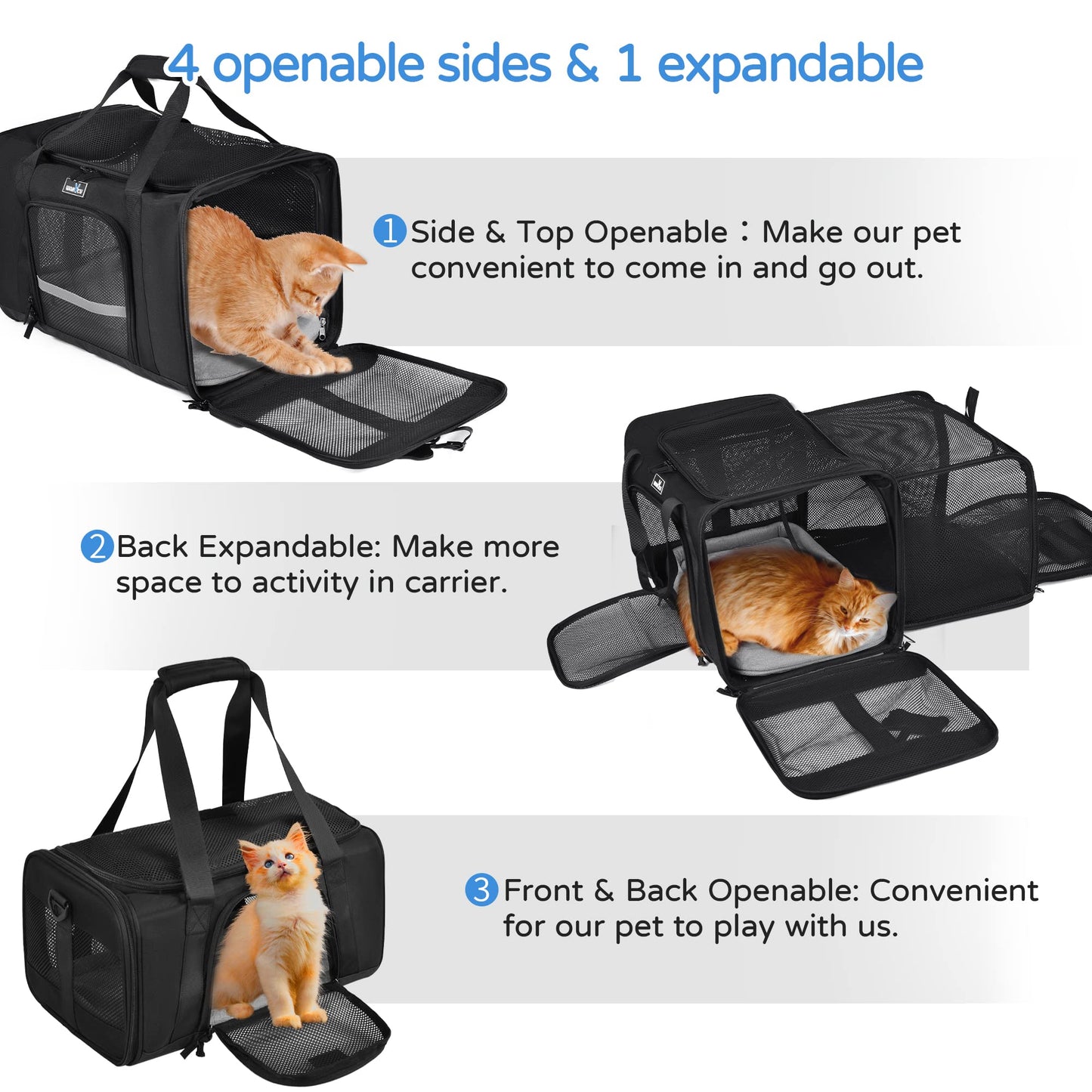 WAKYTU C26-2  Pet Carrier Travel Bag