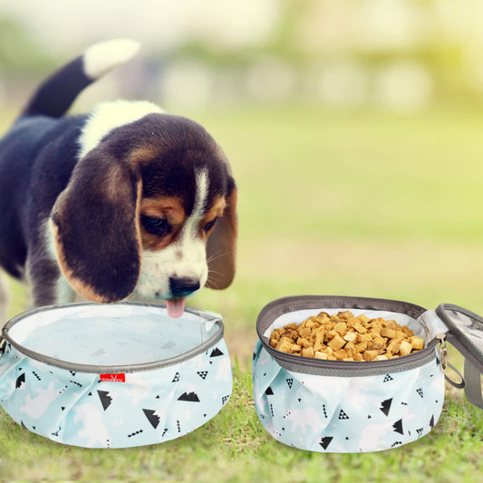 WAKYTU C59 Pet Dog Water Food Bowls